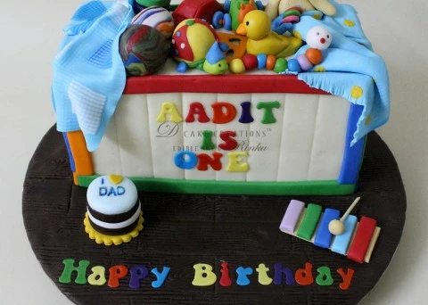 Toy Box Birthday Cake